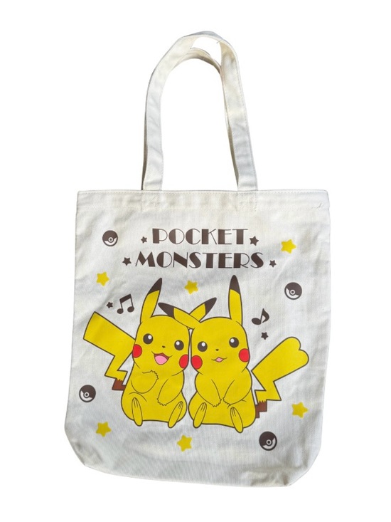 Pocket Monsters Handbags - Pocket Monsters Pokemon Pikachu Canvas Tote Bag